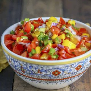 A bowl of Mango Salsa
