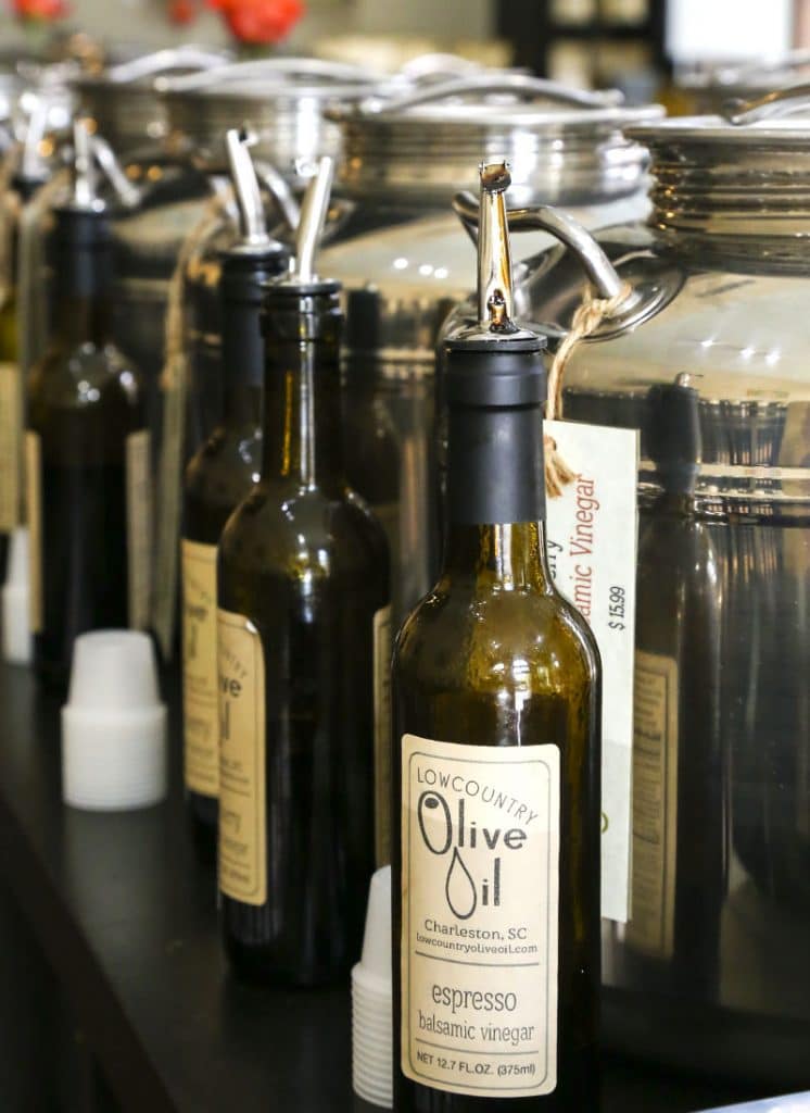 A bottle of olive oil