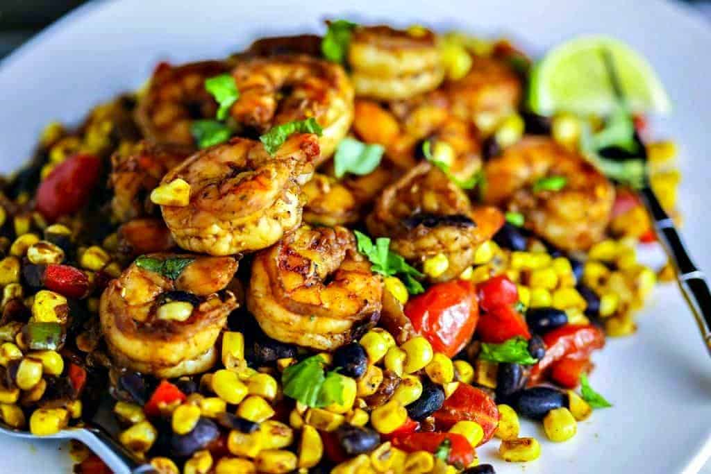 Southwest Shrimp and Succotash