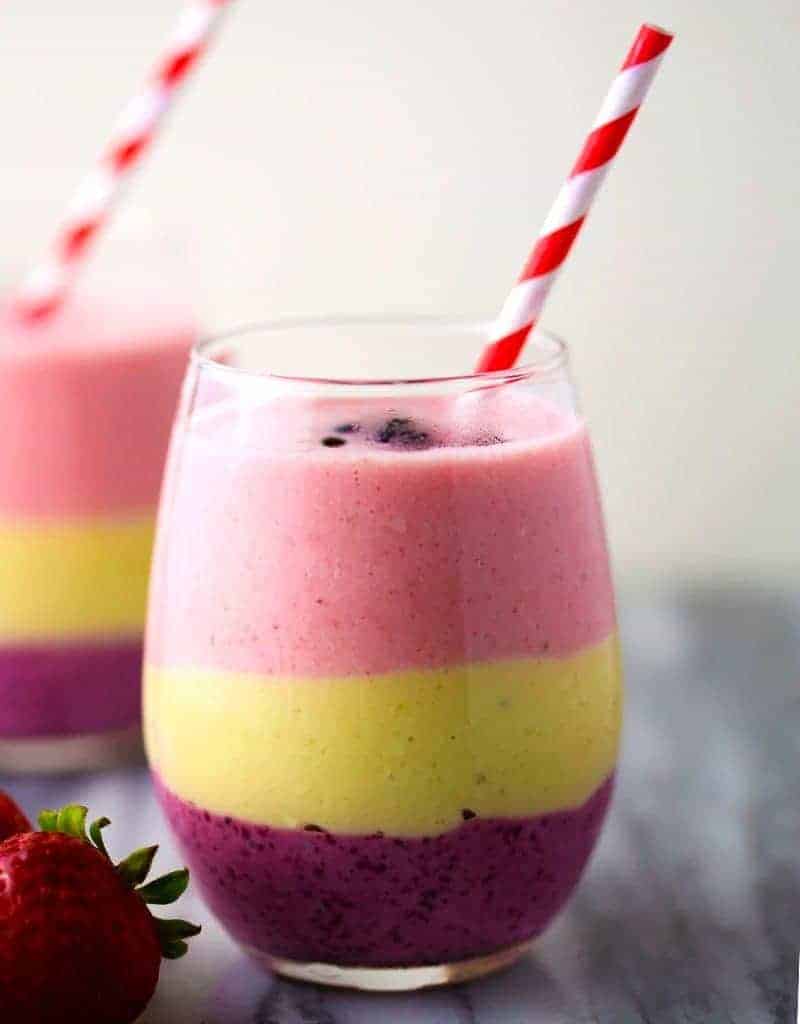 Tropical Layered Smoothie | Life, Love, and Good Food