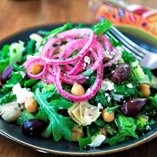 Chopped Mediterranean Salad with Arugula | Life, Love, and Good Food