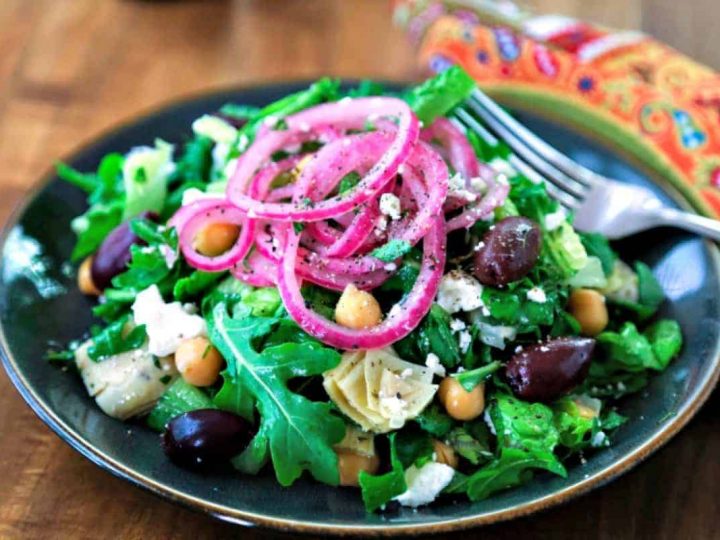 Chopped Mediterranean Salad with Arugula | Life, Love, and Good Food
