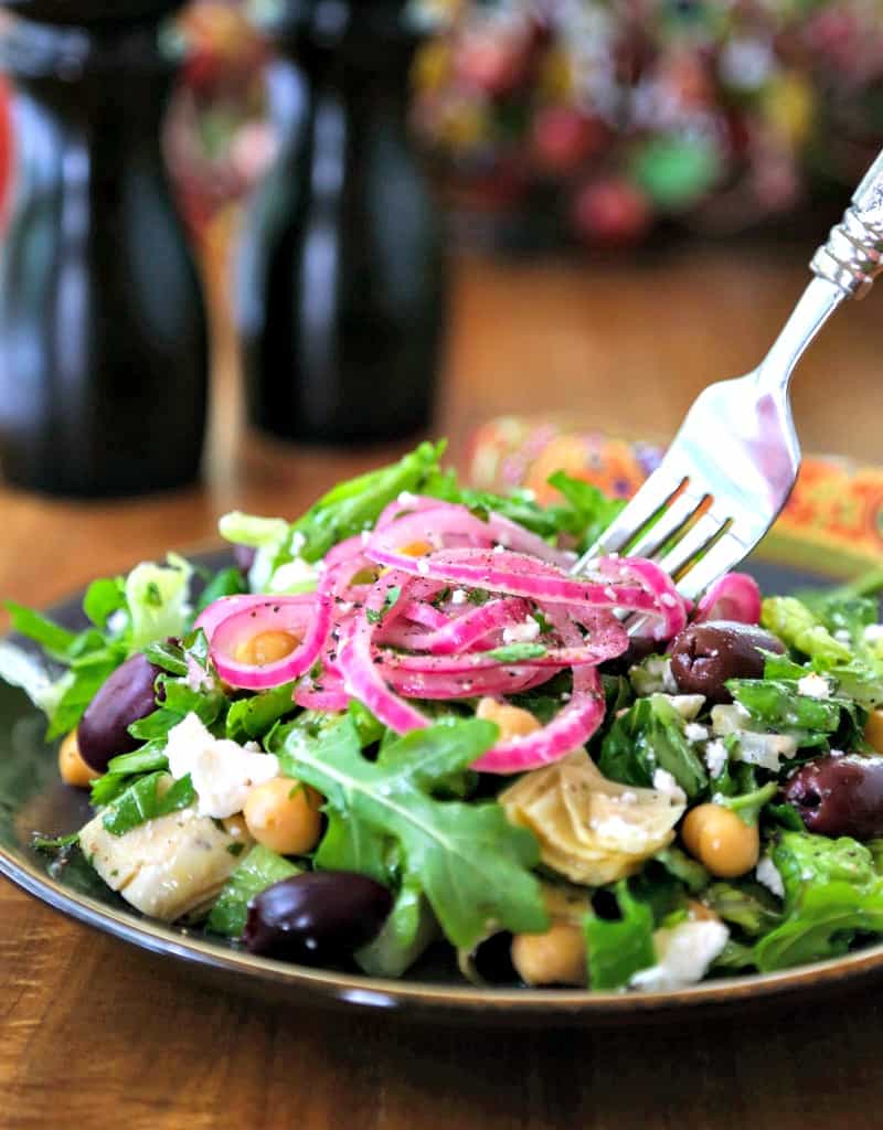 Chopped Mediterranean Salad with Arugula | Life, Love, and Good Food