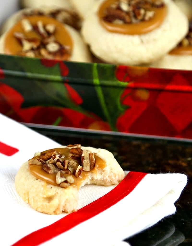 Caramel Pecan Thumbprint Cookies | Life, Love, and Good Food