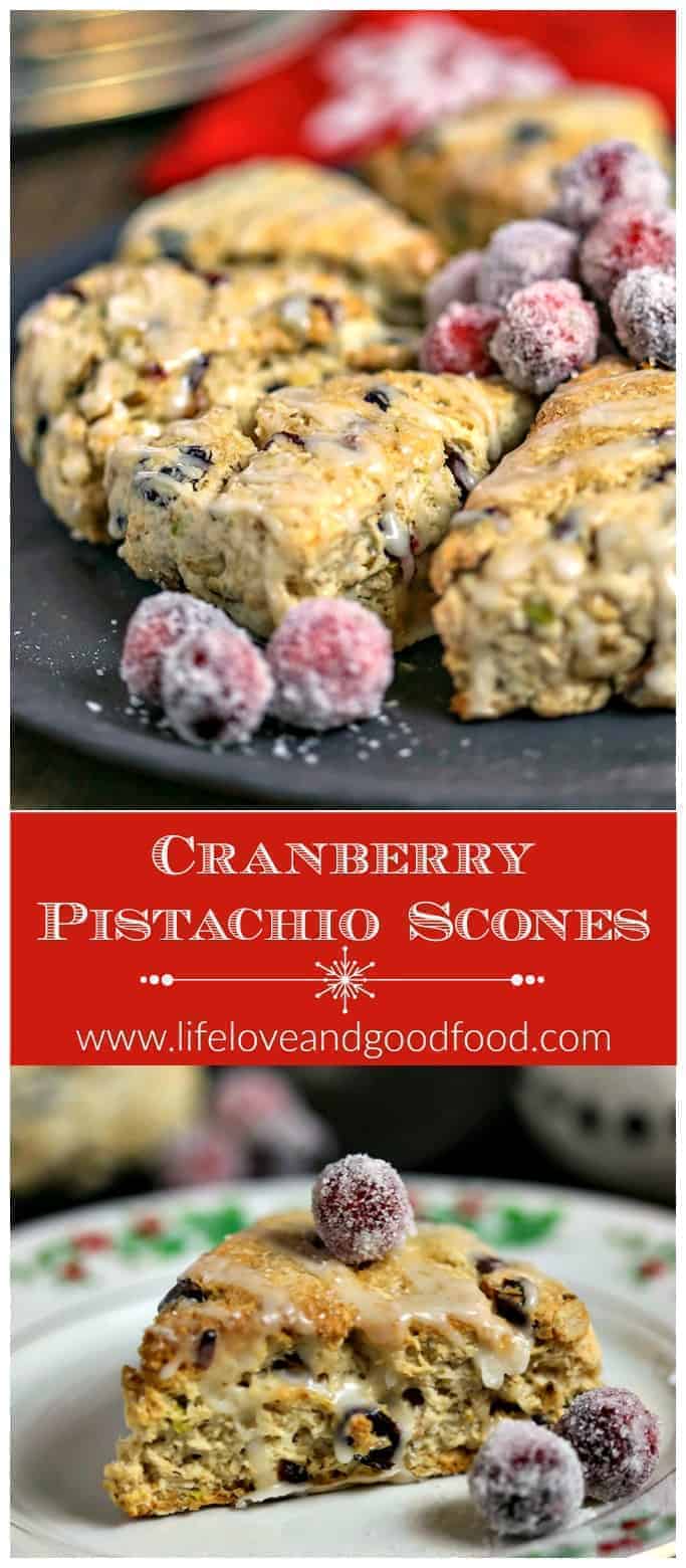 Cranberry Pistachio Scones | Life, Love, and Good Food