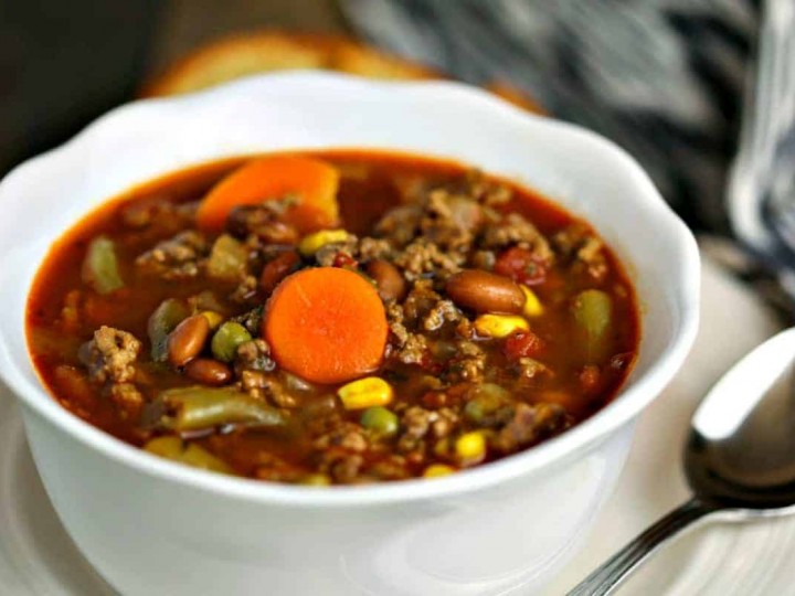 30-Minute Beefy Vegetable Soup