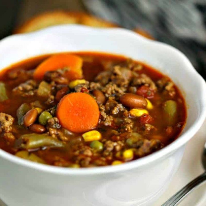 30-Minute Beefy Vegetable Soup - Life, Love, and Good Food