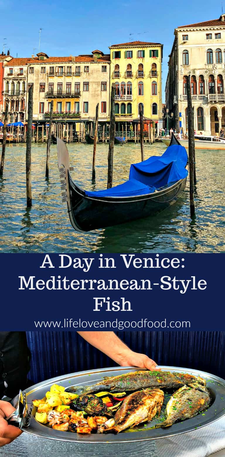 Our dream vacation cruising the Mediterranean ended with a magical day in Venice and this scrumptious dinner of Mediterranean-Style Fish prepared tableside at the Ristorante Riva del Vin along the Grand Canal...ah-maz-ing! #travel #Venice #fish #Mediterranean #cruise #Italy
