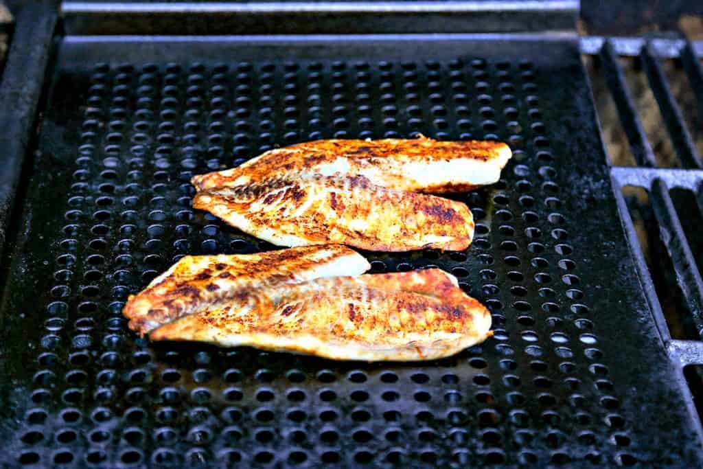 Grilling fish for tacos
