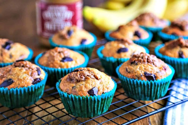 Banana Chocolate Chunk Cookie Butter Muffins