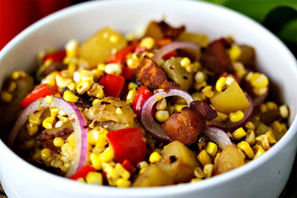 Warm Corn Chowder Salad Life, Love, and Good Food