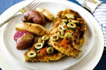 Chicken Cutlets with Olives and Fingerling Potatoes | Life, Love, and