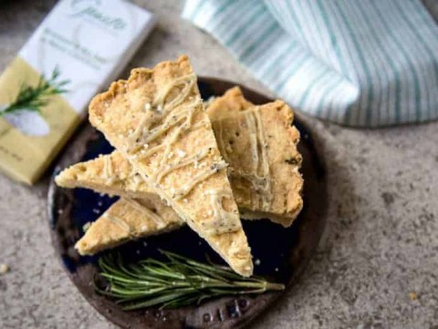Rosemary and Sea Salt White Chocolate Shortbread | Life, Love, and Good Food