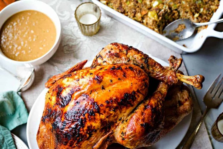 Cider Roasted Turkey with Sausage Apple Stuffing