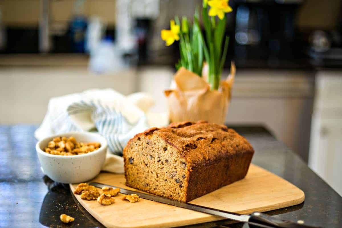 Banana Bread in Kitchen