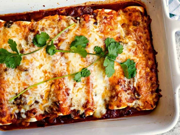 A plate of enchiladas
