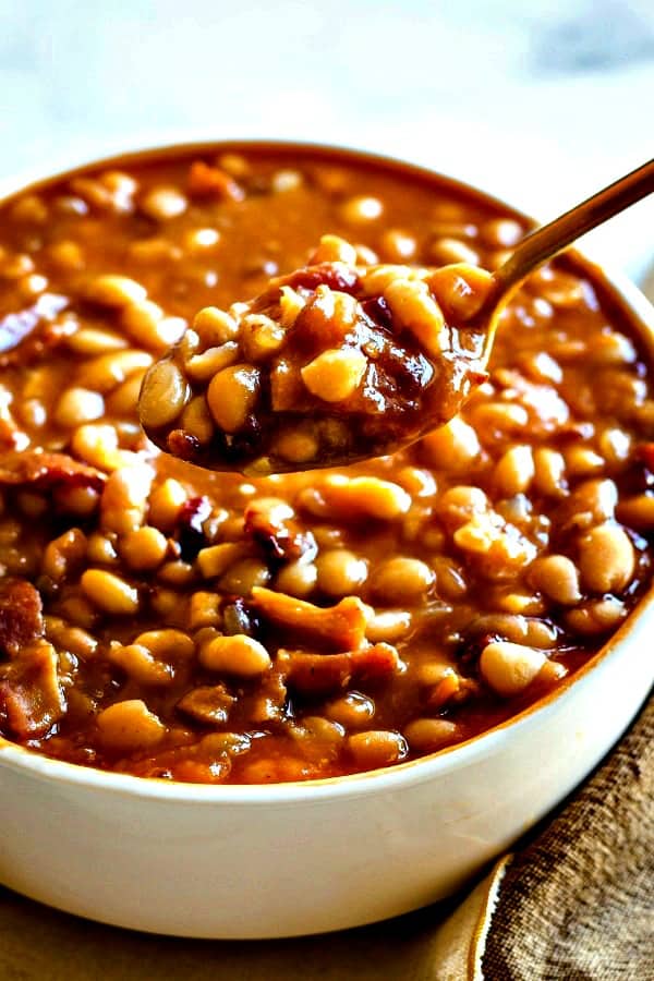 a spoonful of baked beans