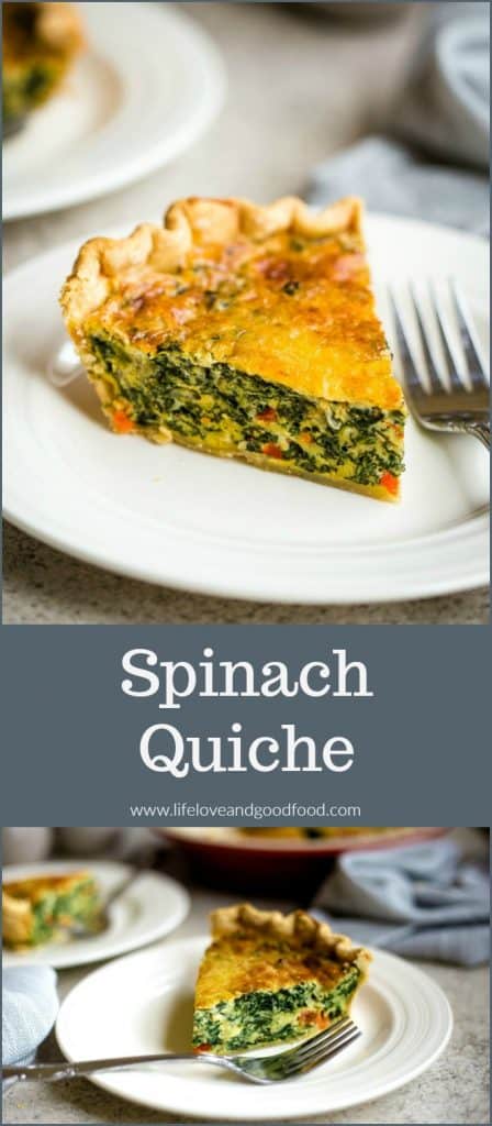 Spinach Quiche for Brunch or Dinner! | Life, Love, and Good Food