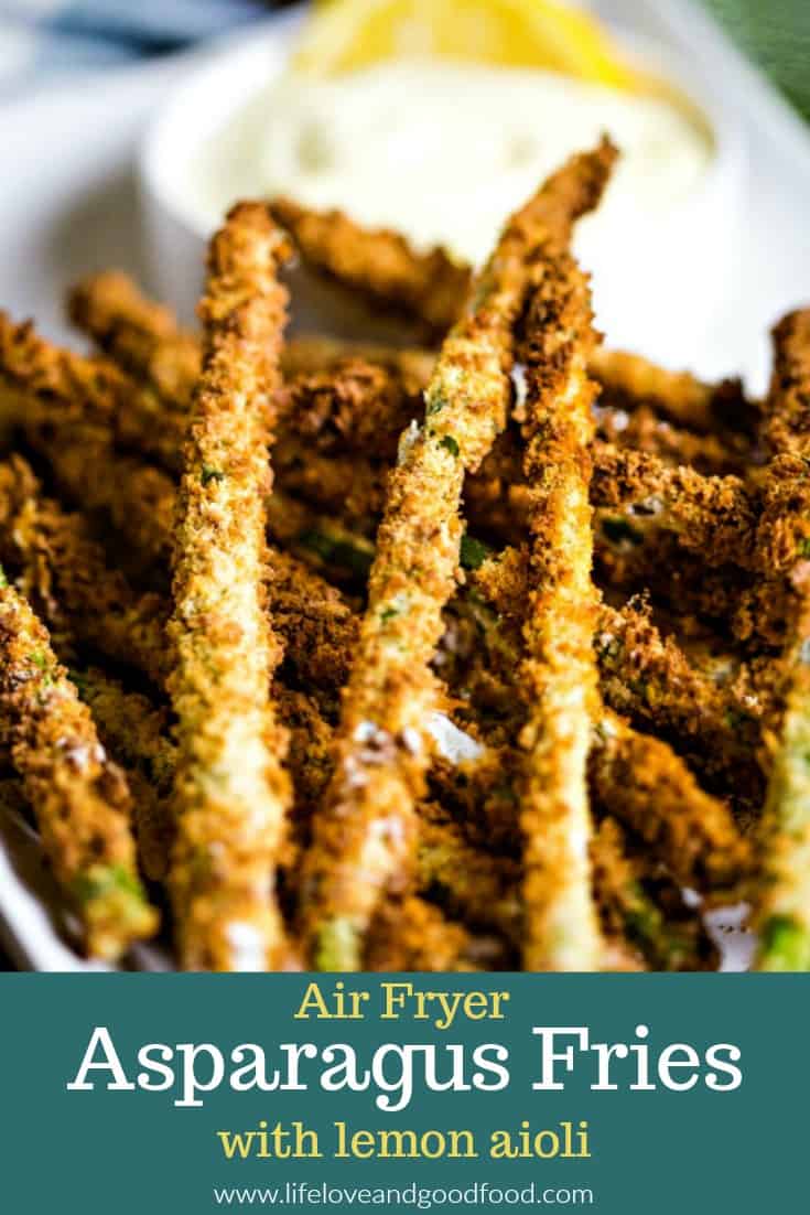 Air Fryer Asparagus Fries with Lemon Aioli Life, Love, and Good Food