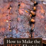 Single-image poster of saucy electric smoker baby back ribs on a warm terracotta and cream background with deep brown text and olive green accents.