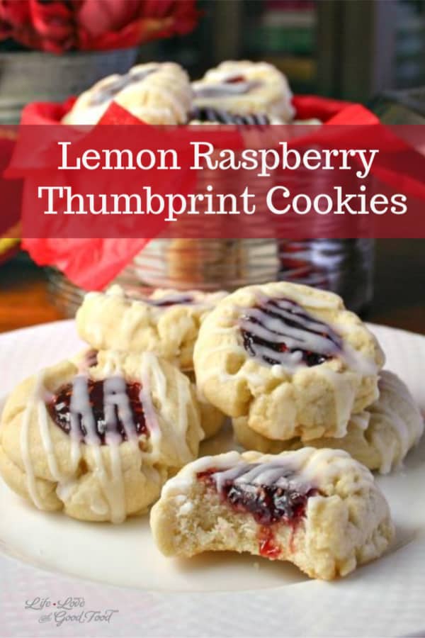 Lemon Raspberry Thumbprint Cookies - Life, Love, and Good Food