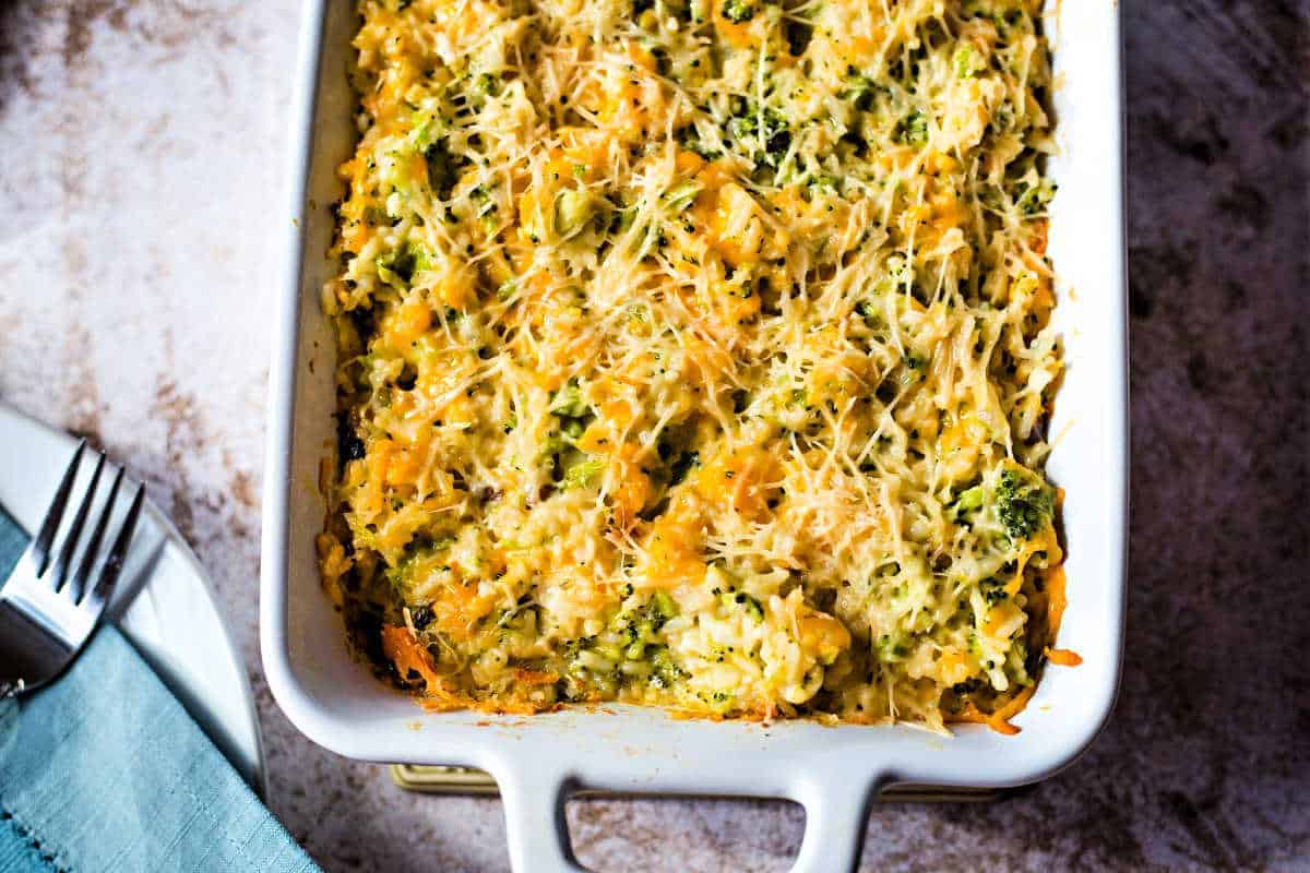 Broccoli Rice And Cheese Casserole Life Love And Good Food