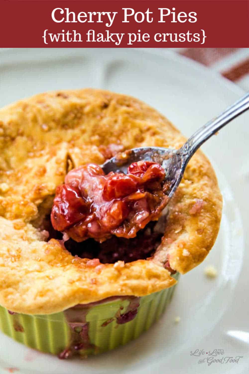 Individual Cherry Pot Pies with Flaky Pie Crust Life, Love, and Good Food