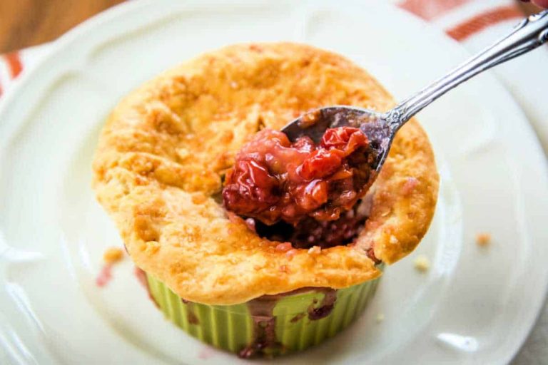 Individual Cherry Pot Pies with Flaky Pie Crust