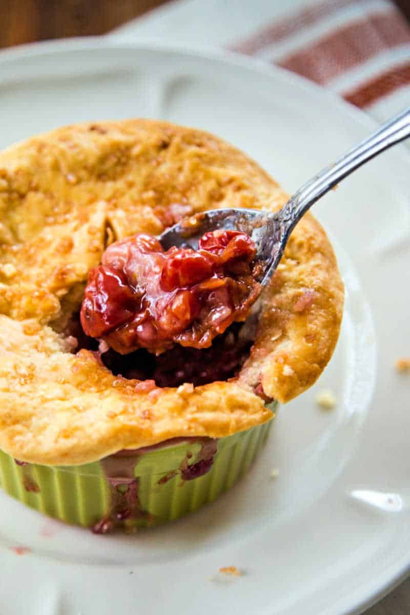 individual cherry pot pie