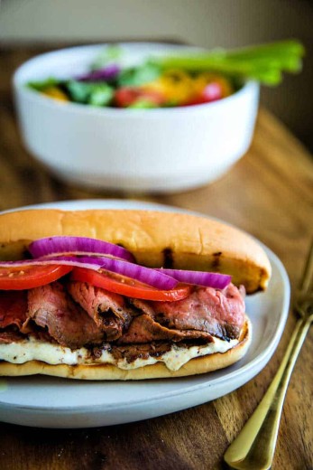 Two-Handed Steak Sandwich - Life, Love, and Good Food
