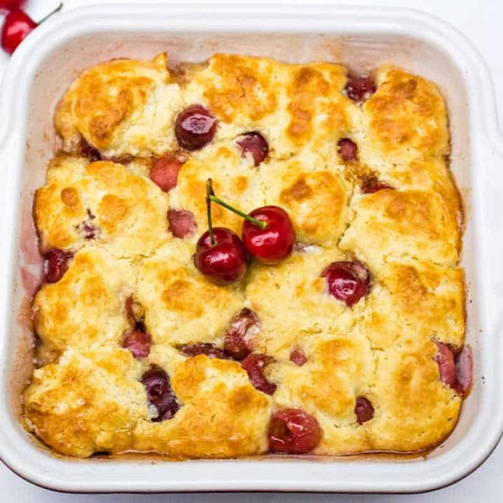 peach cherry cobbler