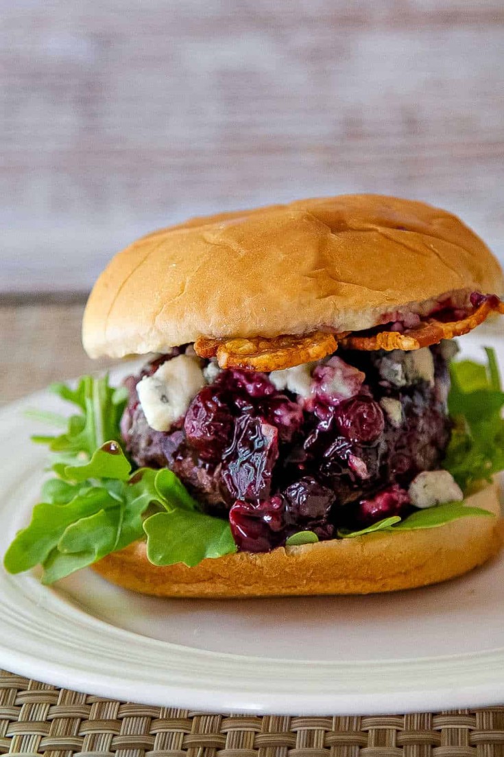 Blueberry Blue Cheese Bacon Burger Life, Love, and Good Food