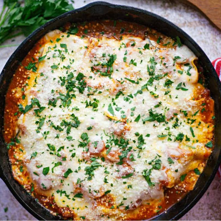 Easy Skillet Vegetable Lasagna - Life, Love, and Good Food