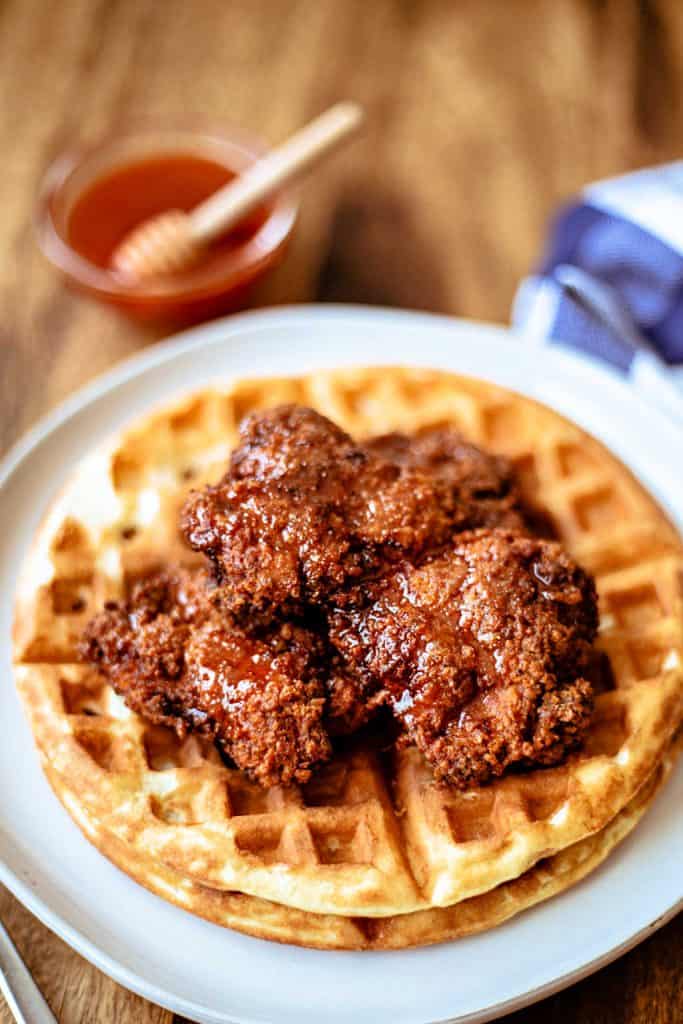 Chicken and Waffles with Sriracha Honey Life, Love, and Good Food