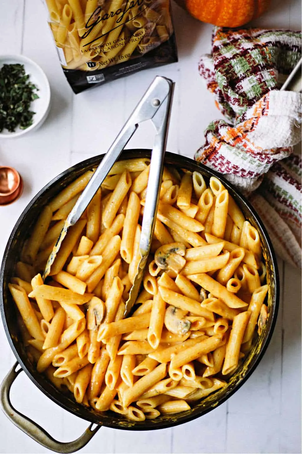 Pumpkin Pasta Sauce With Mushrooms And Sage Life Love And Good Food