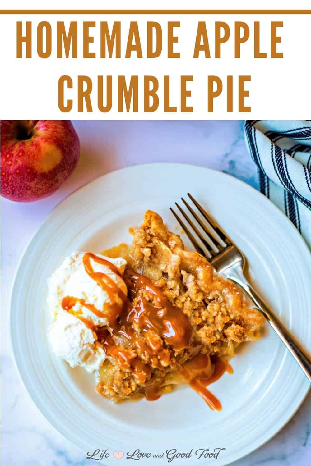 Apple Crumble Pie Recipe - Life, Love, and Good Food