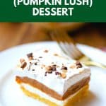 Pumpkin Delight in a glass dish on a table