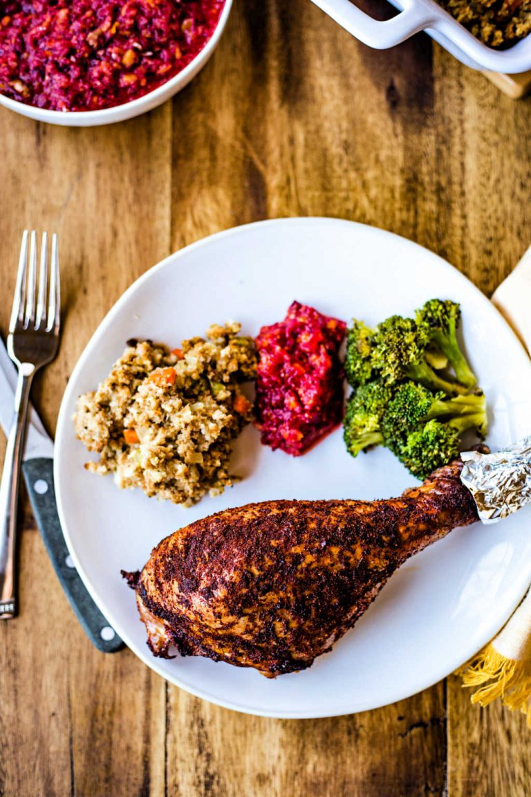 Brined and Roasted Turkey Legs - Life, Love, and Good Food