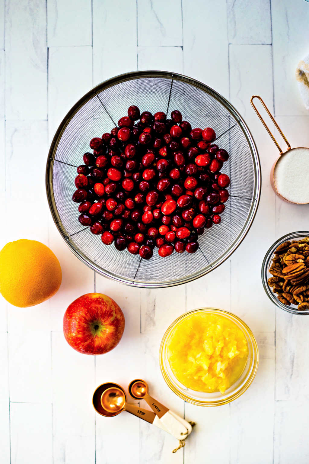 ingredients for cranberry relish