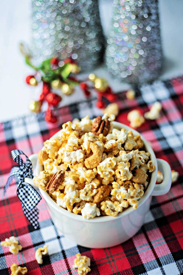 Homemade Caramel Corn with Nuts Life, Love, and Good Food