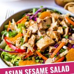 Asian Sesame Salad in a bowl on a table.