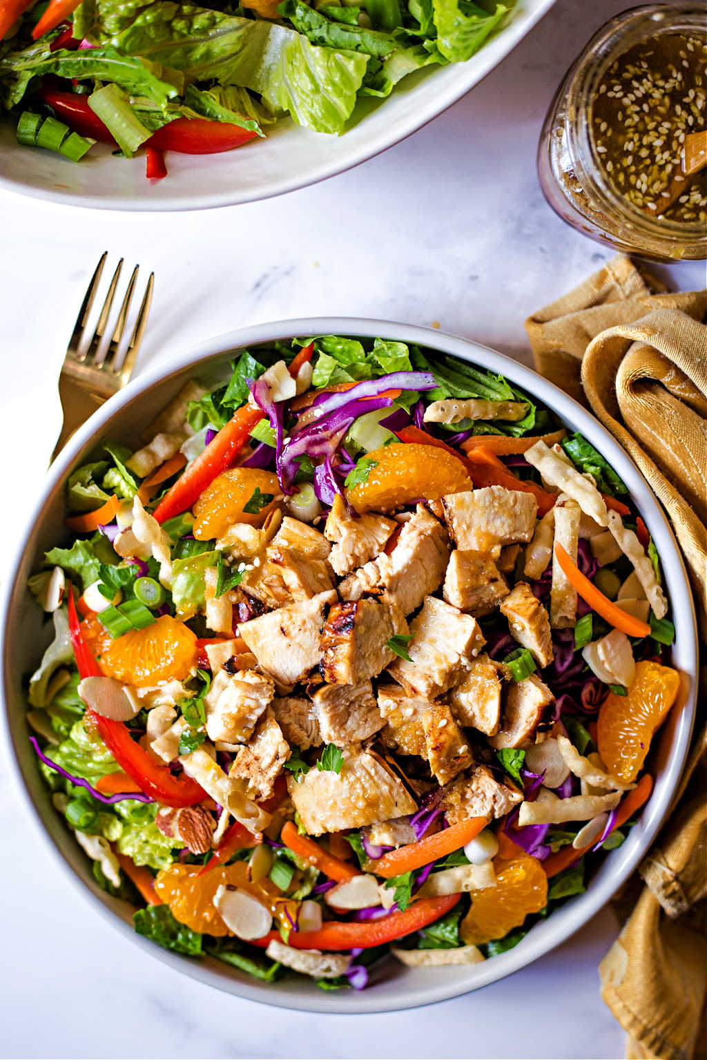 Easy Asian Sesame Salad with Chicken | Life, Love, and Good Food