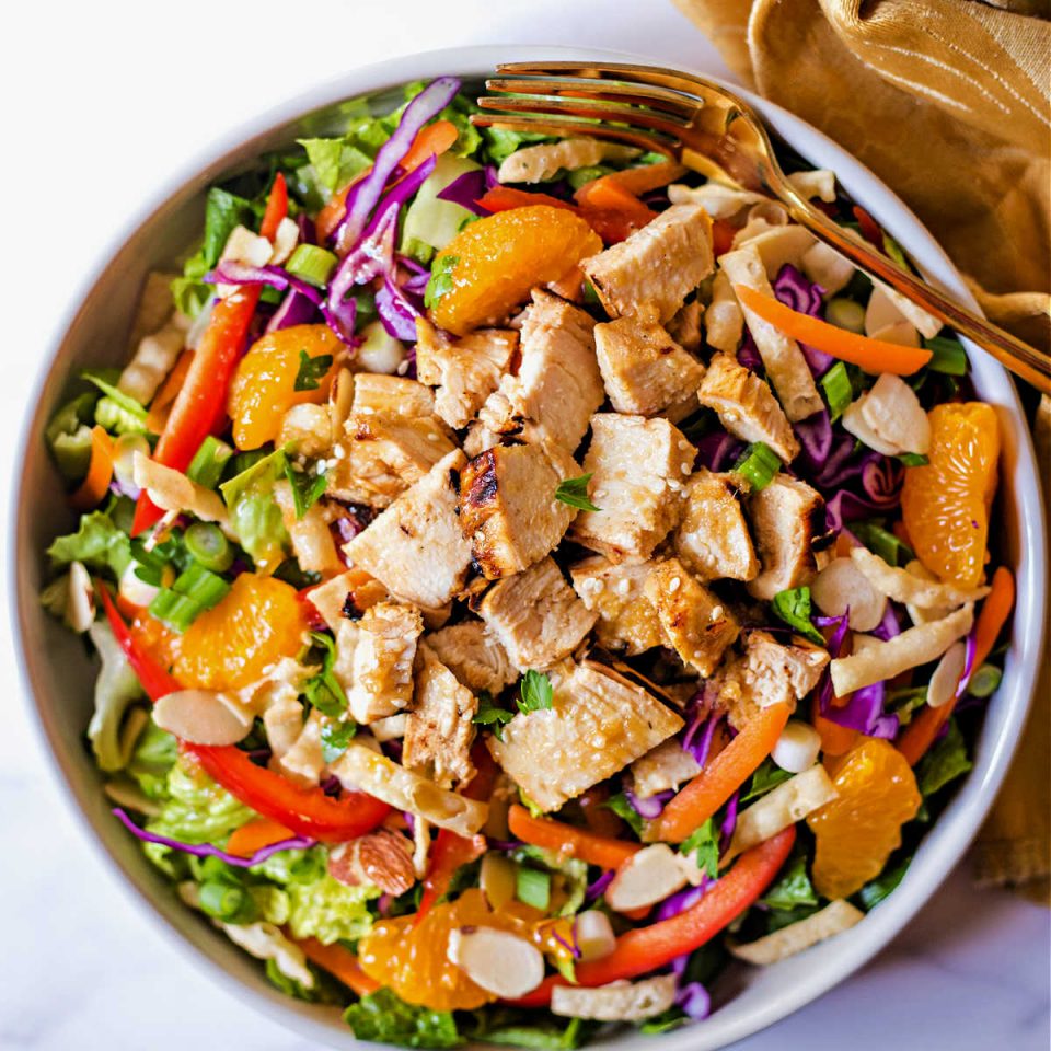 Easy Asian Sesame Salad with Chicken | Life, Love, and Good Food