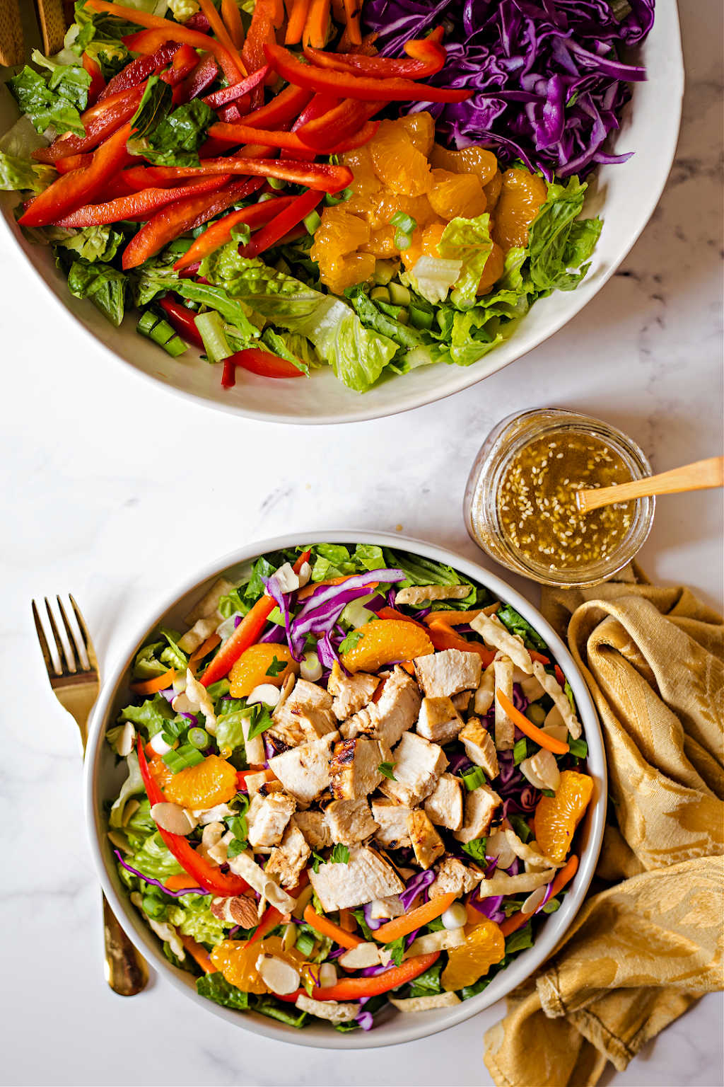 Easy Asian Sesame Salad with Chicken - Life, Love, and Good Food