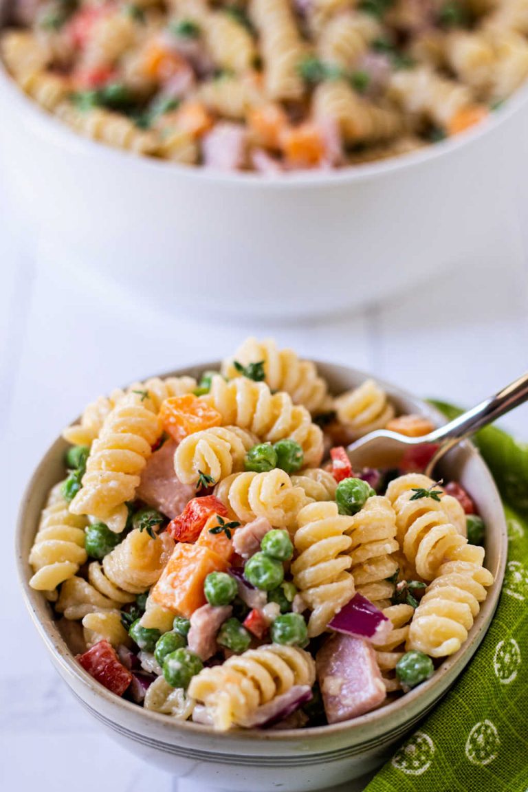 Creamy Macaroni Salad With Peas - Life, Love, And Good Food