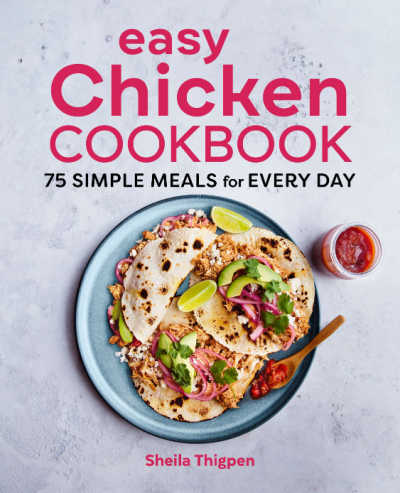 easy chicken cookbook cover image.