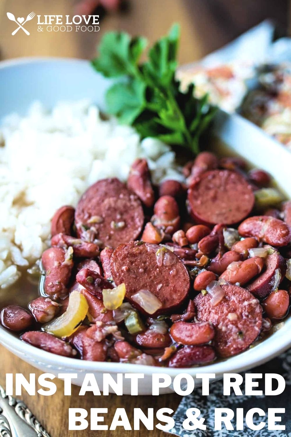 Instant Pot Red Beans and Rice with Andouille Sausage