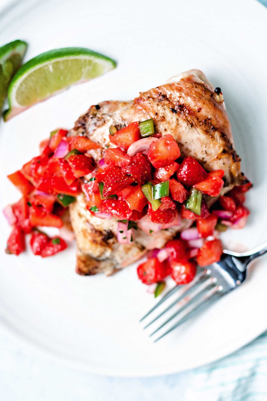 Grilled Chicken Breast with Strawberry Salsa Life, Love, and Good Food