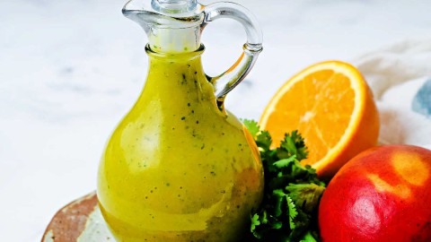 orange mango salad dressing Mango Salad with Sweet Chilli Lime Dressing