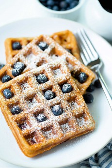 Blueberry Waffles - Life, Love, and Good Food